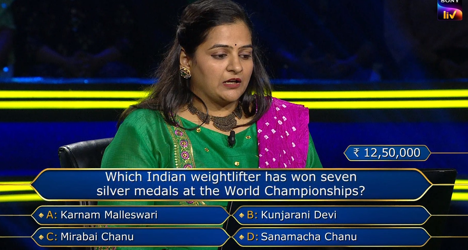 Ques : Which Indian weightlifter has won seven silver medals at the world Championships?