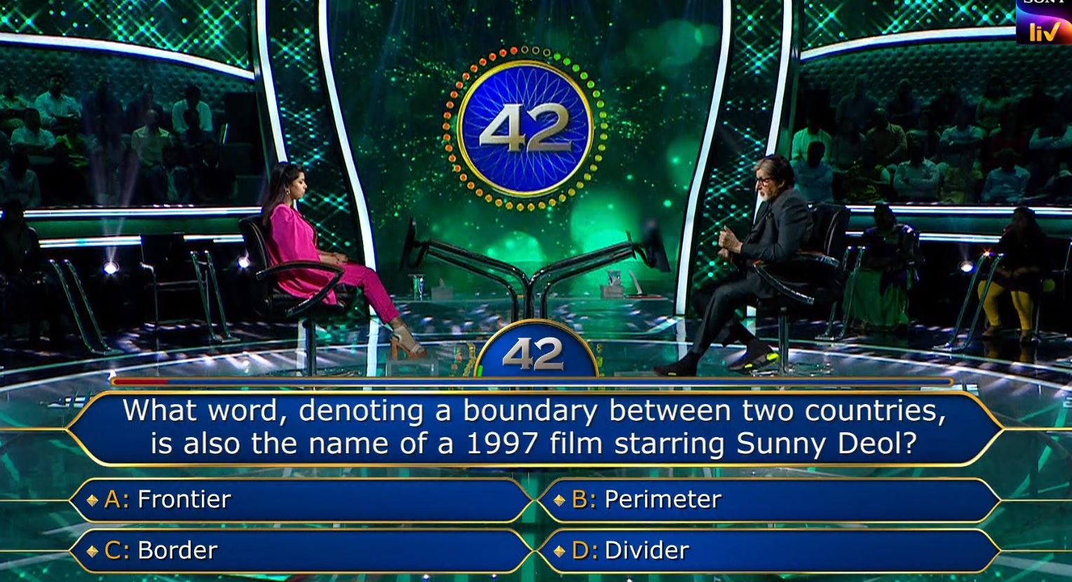 Ques : What word, denoting a boundary between two countries is also the name of a 1997 film starring Sunny Deol?