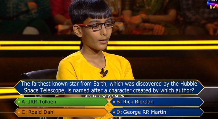 Ques : The farthest known star from Earth, which was discovered by the Hubble Space Telescope, is named after a character created by which author?