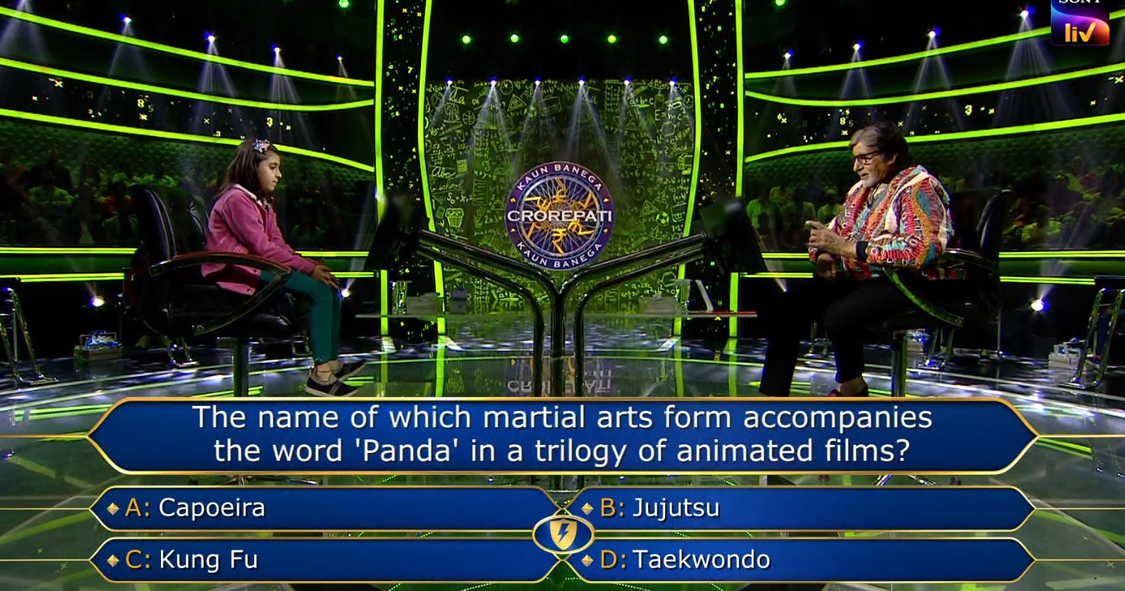 Ques : The name of which martial arts from accompanies the word ‘Panda’ in a trilogy of animated films?