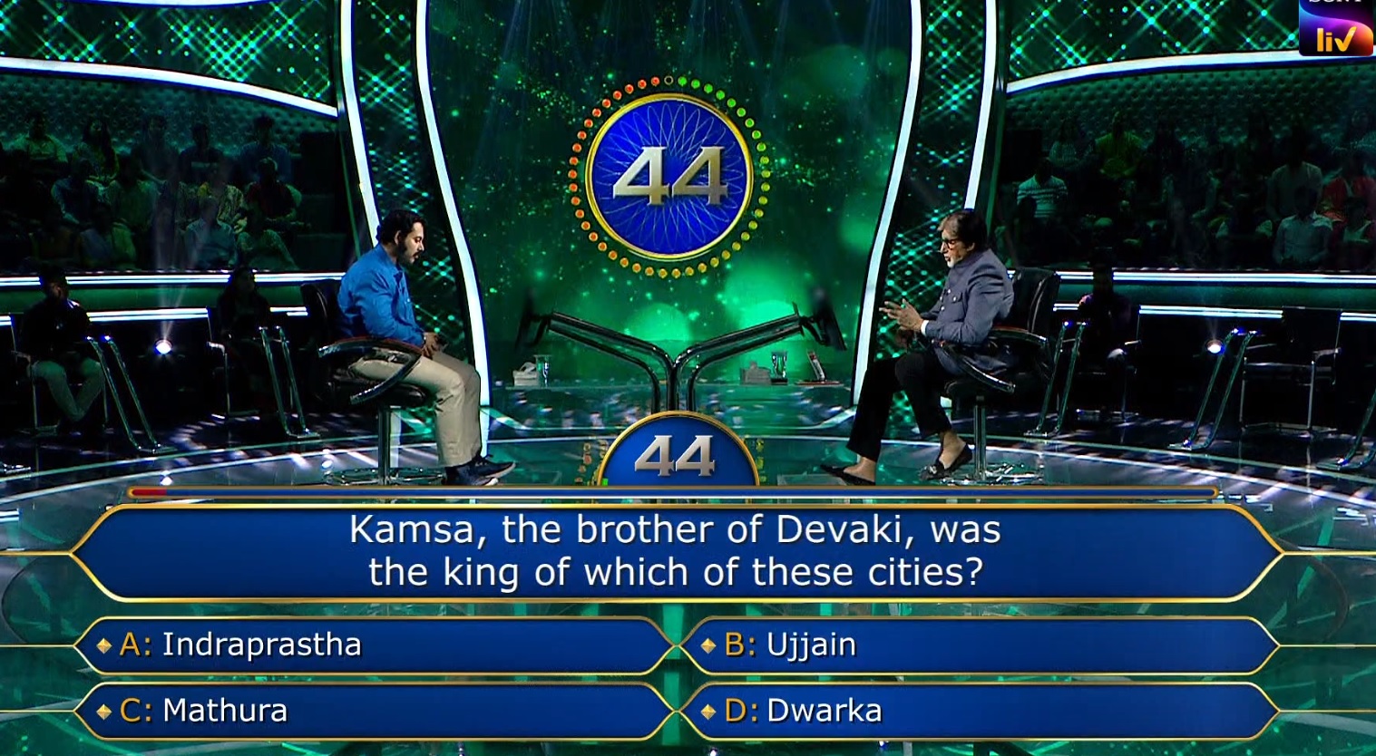 Ques : Kamsa, the brother of Devaki, was the king of which of these cities?