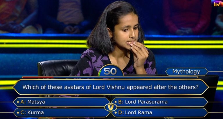Ques : Which of the avatars of Lord Vishnu appeared after the others?