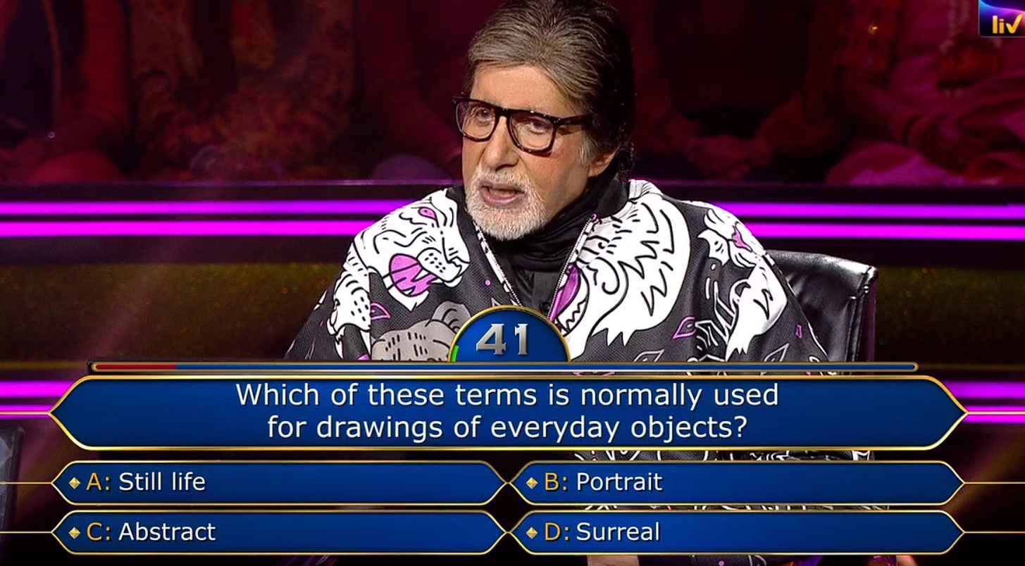 Ques : Which of these terms is normally used for drawings of everyday objects?