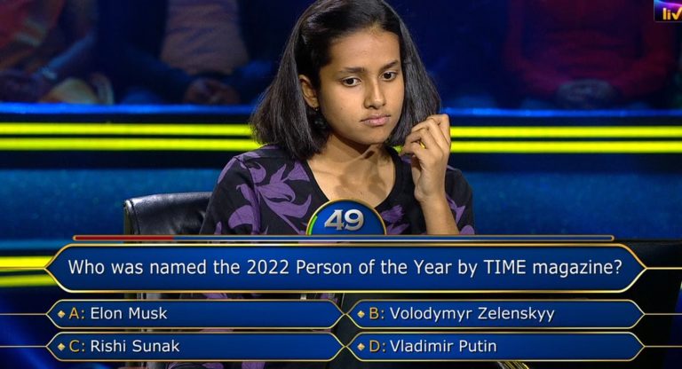 Ques : Who was named the 2022 Person of the Year by TIME magazine?