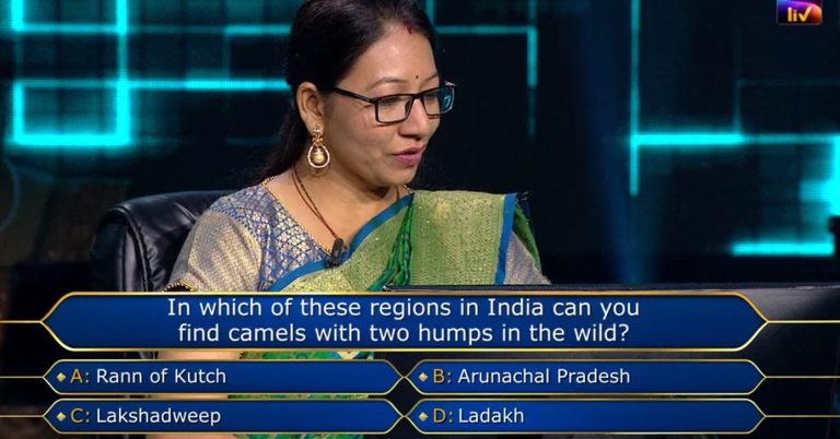 Ques : In which of these regions in India can you find camels with two humps in the wild?