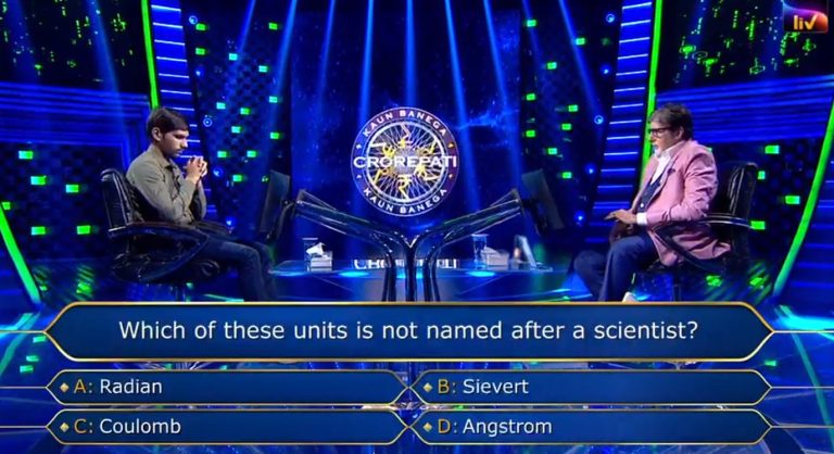 Ques : Which of these units is not named after a scientist?