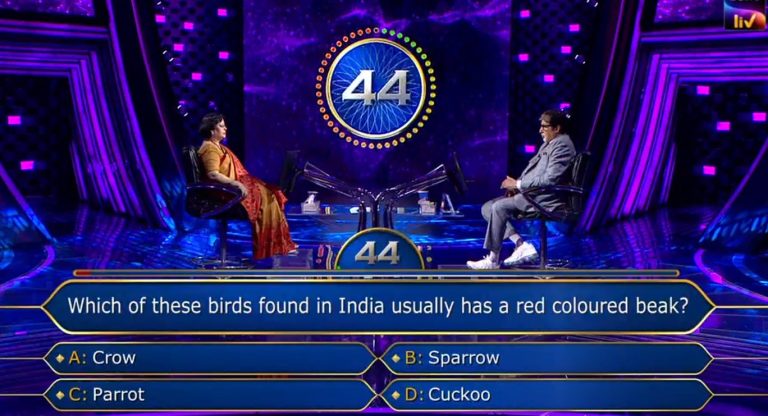 Ques : Which of these birds found in India usually has  a red coloured beak?